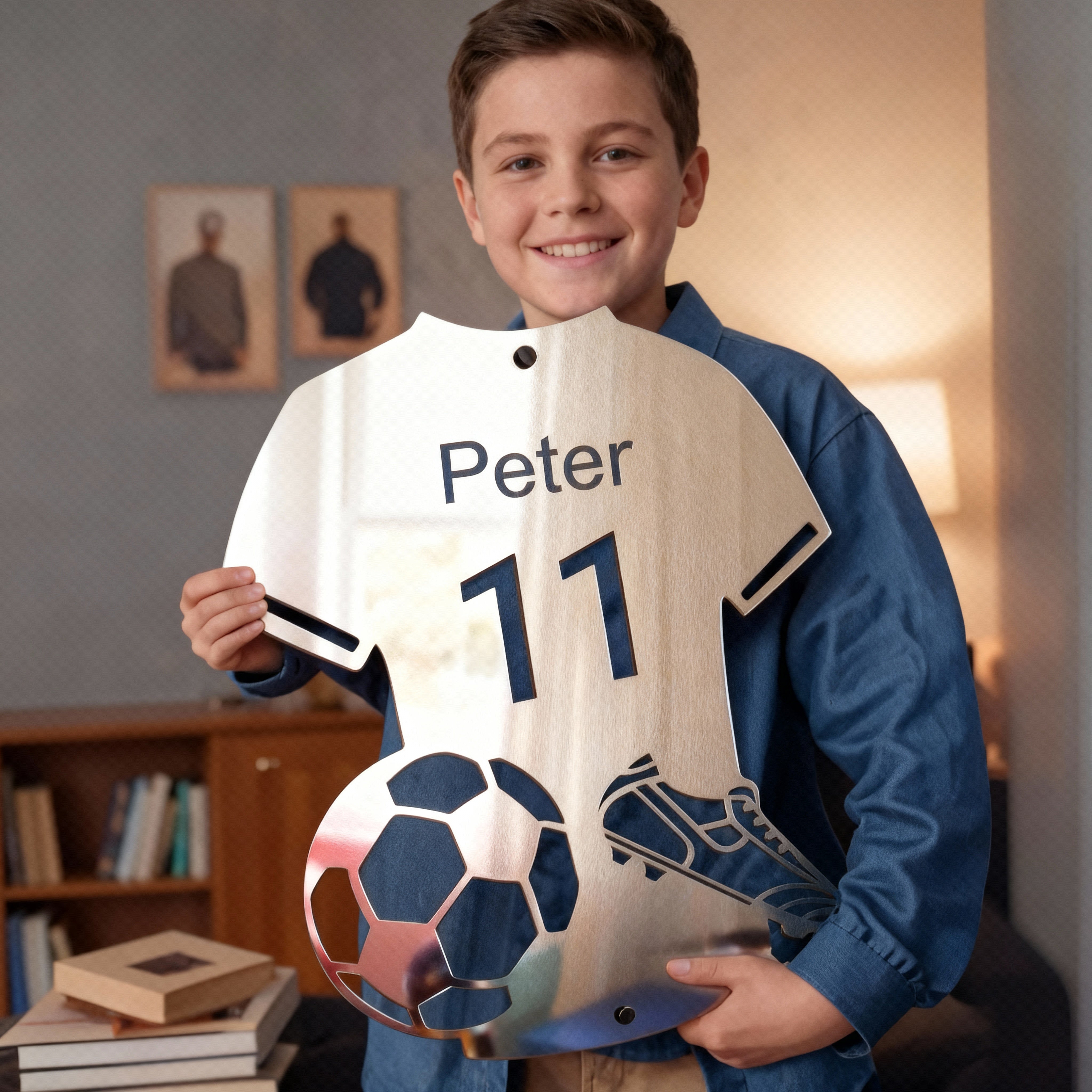 GlowName - Tragbares, personalisiertes LED-Spiegelpanel